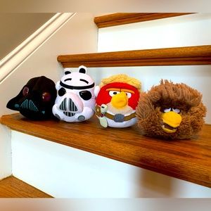 Set of 4 plush Star Wars Angry Birds